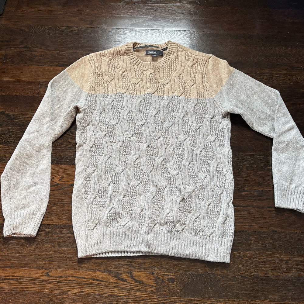 Men’s Crewneck Cotton Blend Sweater